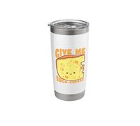 Give Me Smoo-Cheese Cute Kawaii Cheese Pun Stainless Steel Insulated Tumbler