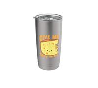 Give Me Smoo-Cheese Funny Kawaii Cheese Lover Stainless Steel Insulated Tumbler