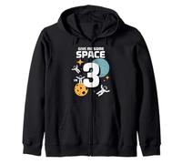 Give Me Some Space 3rd Birthday for Kids Outer Space Fun Zip Hoodie