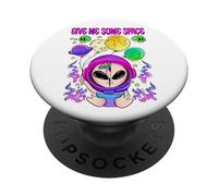 Give Me Some Space Cute Alien Design PopSockets Adhesive PopGrip