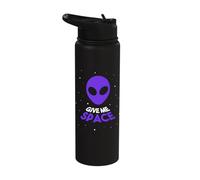 Give Me Space Alien Starry Background Stainless Steel Insulated Water Bottle