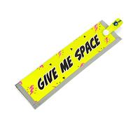 GIVE ME SPACE Space Awareness Sleeve for Reactive Dogs, Reflective, Waterproof, Double Sided Slip-on for the Dog Lead (Neon Yellow & Pink)
