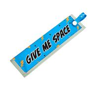 GIVE ME SPACE Space Awareness Sleeve for Reactive Dogs, Reflective, Waterproof, Double Sided Slip-on for the Dog Lead (Blue & Orange)