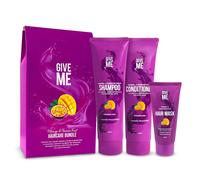 Give Me The Haircare Bundle - Mango & Passion Fruit - Shampoo & Conditioner Gift Set in Purple | Size: 3 Give Me Purple 3