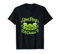 Give Peas A Chance Country Farm Pun Peace Sign peas T-Shirt