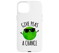 Give Peas A Chance Funny Peace Pun Case for iPhone 15 Plus