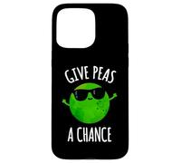 Give Peas A Chance Funny Peace Pun Case for iPhone 15 Pro Max