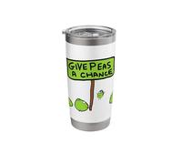 Give Peas a Chance. Stainless Steel Insulated Tumbler