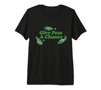 Give Peas a Change Green Pea Illustration Premium T-Shirt