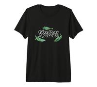 Give Peas a Change Green Pea Illustration Premium T-Shirt