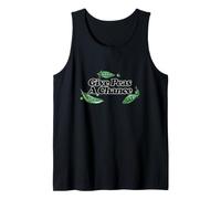 Give Peas a Change Green Pea Illustration Tank Top