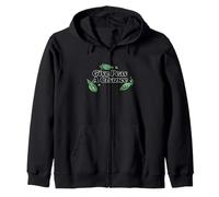 Give Peas a Change Green Pea Illustration Zip Hoodie