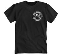 Give Respect Biker USA Chopper Drag Star Bobber Route Rock Heavy Metal America Music Motorcycle T-Shirt Shirt XL Black