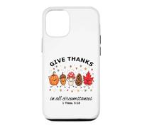 Give Thanks Bible Verse Christian Fun Fall Autumn Harvest Case for iPhone 12/12 Pro
