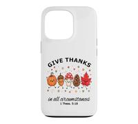 Give Thanks Bible Verse Christian Fun Fall Autumn Harvest Case for iPhone 13 Pro