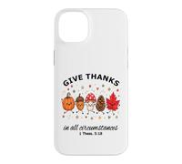 Give Thanks Bible Verse Christian Fun Fall Autumn Harvest Case for iPhone 14 Plus