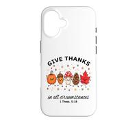 Give Thanks Bible Verse Christian Fun Fall Autumn Harvest Case for iPhone 16