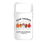 Give Thanks Bible Verse Christian Fun Fall Autumn Harvest Case for iPhone 17 Pro Max