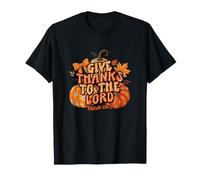 Give-Thanks to The Lord Fall Christian Thanksgiving Pumpkin T-Shirt