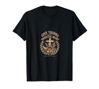 Give Thanks with A Grateful Heart Psalm 100:4 Christian T-Shirt