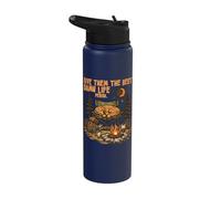 Give Them The Best Damn Life Camping Outdoor Campfire Camper Stainless Steel Insulated Water Bottle