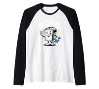Give Us This Day Our Daily Bread Retro Cartoon Raglan Baseball Tee