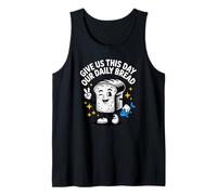 Give Us This Day Our Daily Bread Retro Cartoon Tank Top