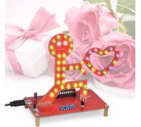 Give You My Heart LED Soldering Kit - DIY RGB Flashing Light Electronics Project, Interactive Heart Display, STEM Electronics DIY Kit & Creative Gift for Students, Makers, Birthdays, Mother’s Day