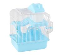 Give Your Hamster Room to Roam: 2 Tier Hamster Cage with High Chassis Design - Spacious Habitat for Pet Hamsters and Small Animals, Providing Ample Space for Exploration and Play! (Blue)