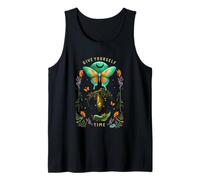 Give Yourself Time Butterfly Caterpillar Bloom Tank Top
