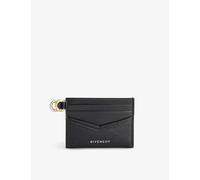 Givenchy 001-black Voyou Brand-print Leather Card Holder