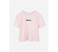 Givenchy Girls 4G Satin Bow T-Shirt in Pink - Pink - 6 Yrs
