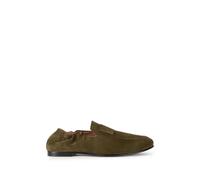 Givenchy label loafers in suede - Green 40