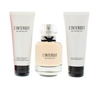Givenchy L'interdit 3 Piece Gift Set: Eau De Parfum 80ml - Body Lotion 75ml - Shower Oil 75ml