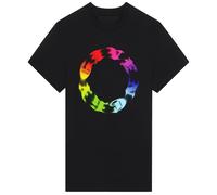 Givenchy Mens Circle Logo Oversized Black T-Shirt Cotton - Size X-Large