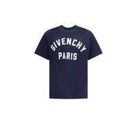 Givenchy Mens Logo Graphic Tee - Navy Cotton - Size Large