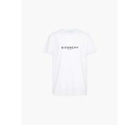 Givenchy Mens White Logo-embellished Cotton-jersey T-shirt Xl
