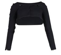 Givenchy Preloved Cropped Bolero Jacket In Black Wool Black