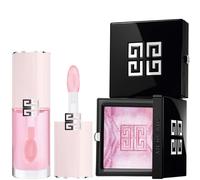 Givenchy Prisme Libre Highlighter Powder & Perfecto Serum Lip Oil Bundle (Various Shades) - Rosy Lilac