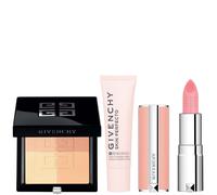 Givenchy Prisme Libre Pressed 4-Colour Pressed Powder & Skin Perfecto Fluid UV SPF Protector Bundle (Various Shades) - N05 Popeline Mimosa