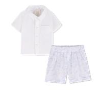 Givenchy - Shirt And Shorts Set - White Blue - Unisex - 9 Months
