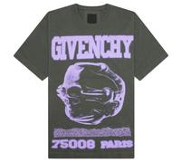 Givenchy Spray Skull Design Casual Fit T-Shirt - Grey - L