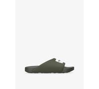 Givenchy Womens Givenchy Label Rubber Slides Khaki Eur 45 / 11 UK Men