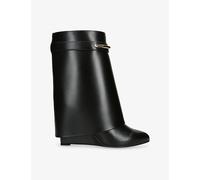 Givenchy Womens Givenchy Shark 95 Leather Ankle Boots Black Eur 39 / 6 UK Women