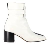Givenchy Women's Preloved 4G Two-Toned Ankle Boots in White & Black Leather | Size: 4