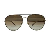 Givenchy Women's Preloved Aviator Sunglasses in Brown Metal in Light Brown