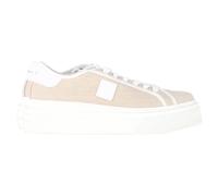 Givenchy Women's Preloved City Platform Sneakers in Beige Canvas | Size: 8