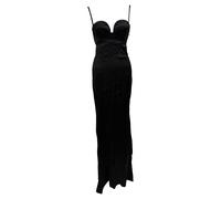 Givenchy Women's Preloved Long Dress in Black Viscose | Size: 36