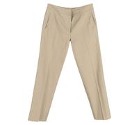 Givenchy Women's Preloved Straight Leg Trousers in Beige Cotton | Size: 38