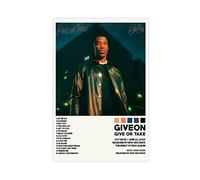 Giveon Posters Give Or Take Tracklist Album Poster Canvas Poster Wall Art Decor Print Picture Paintings for Living Room Bedroom Decoration Unframe-style 08x12inch(20x30cm)